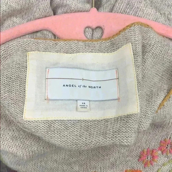 Anthropologie Angel of the North Floral Knit Top Size XS - Picture 6 of 6